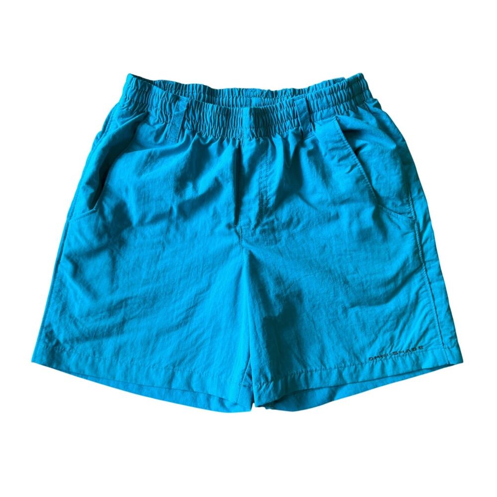 Columbia PFG Omni-Shade Shorts Boys Size 8 (S) Teal Blue